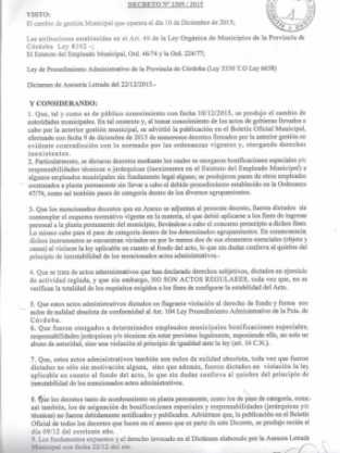 PRIMER CONFLICTO CON OVELAR POR REORDENAMIENTO DE PERSONAL MUNICIPAL