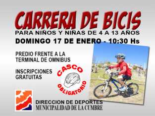 DOMINGO 17 GRAN CARRERA DE BICIS EN LA CUMBRE