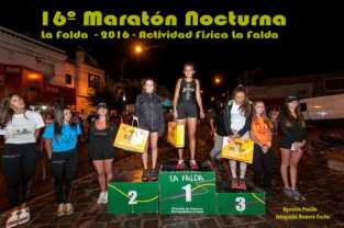 MAS DE 500 ATLETAS EN LA MARATON NOCTURNA DE LA FALDA