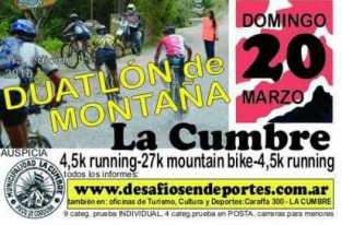 EL CONCEJAL BORDON ORGANIZA EL DUATLON EN LA CUMBRE