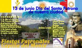 LUNES 13 DE JUNIO FIESTAS PATRONALES CAPILLA DEL MONTE