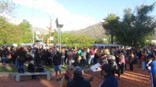 IMAGENES DE LA MARCHA NI UNA MENOS EN CAPILLA DEL MONTE