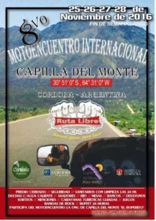 GRAN ENCUENTRO DE MOTOS EN CAPILLA DEL MONTE