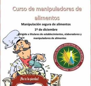 CURSO DE MANIPULADORES DE ALIMENTOS EN LA CUMBRE