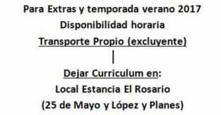 ATENCION INTERESADOS EN TRABAJAR EN ESTANCIA EL ROSARIO