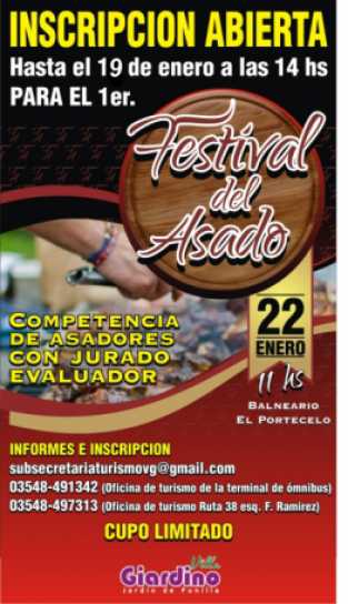 FESTIVAL DEL ASADO, OTRO EVENTO EN VILLA GIARDINO