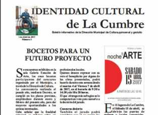 YA SALIO EL BOLETIN Nº 3 IDENTIDAD CULTURAL DE LA CUMBRE