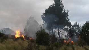 INCENDIO CERCA DEL DIQUE DE LA CUMBRE