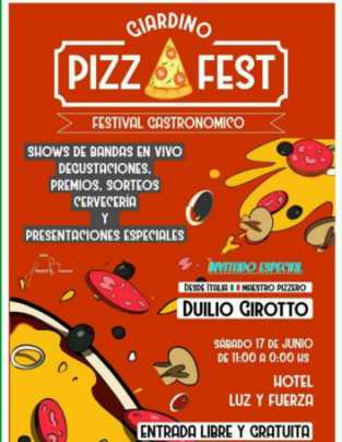 LLEGA A VILLA GIARDINO LA FIESTA DE LA PIZZA