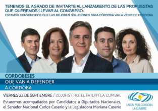 LOS CANDIDATOS DE UNION POR CORDOBA EN LA CUMBRE