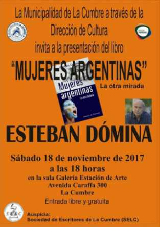 ESTEBAN DOMINA PRESENTA EN LA CUMBRE SU LIBRO MUJERES ARGENTINAS