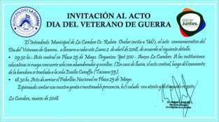 ACTO DIA DEL VETERANO DE GUERRA EN LA CUMBRE