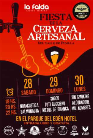 COMIENZA EN LA FALDA LA FIESTA DE LA CERVEZA ARTESANAL