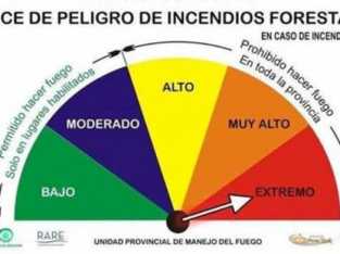 ALERTA MAXIMA POR POSIBLES INCENDIOS FORESTALES