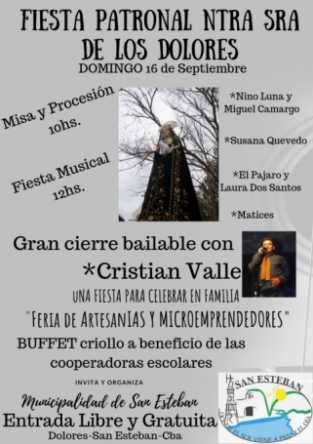 SE VIENE LA FIESTA PATRONAL DE DOLORES, EN SAN ESTEBAN