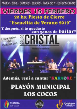 VIERNES 15 GRAN FIESTA EN EL PLAYON MUNICIPAL DE LOS COCOS