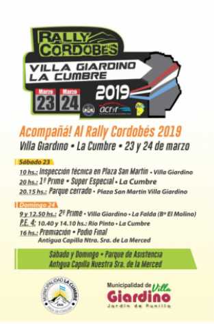 VILLA GIARDINO Y LA CUMBRE EPICENTRO DEL RALLY CORDOBES