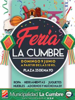 ESTE DOMINGO FERIA EN LA CUMBRE