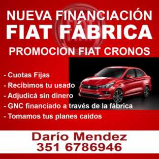 PROMOCION PARA LA CUMBRE Y PUNILLA VENTA DE FIAT FABRICA