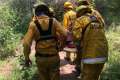 BOMBEROS DE LA CUMBRE RESCATARON A UNA MUJER EN LAS SIERRAS