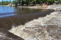 Intenso temporal en Villa Carlos Paz: creció el San Antonio