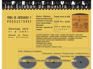 FERIA DE ARTESANOS Y PRODUCTORES EN SAN ESTEBAN: DOMINGO 14
